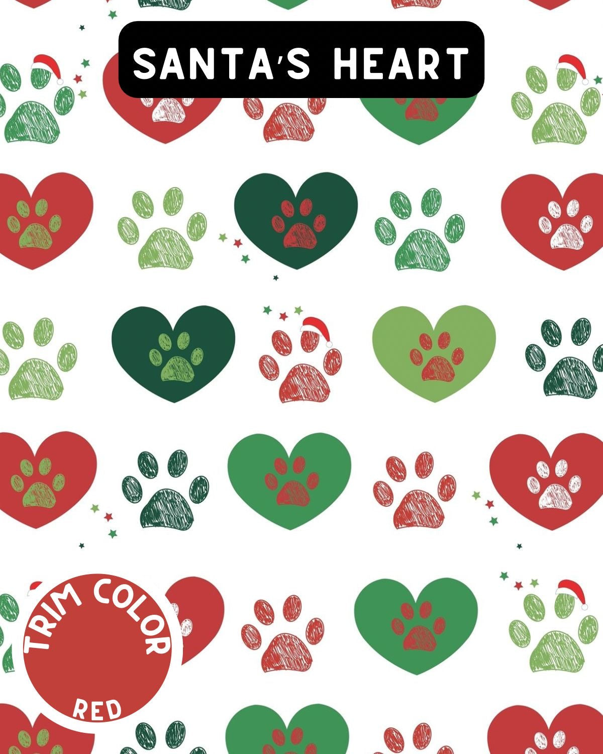 Santa’s Heart Unisex Human Pants