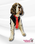 Fancy Sequins Tux Dog Vest with Tie