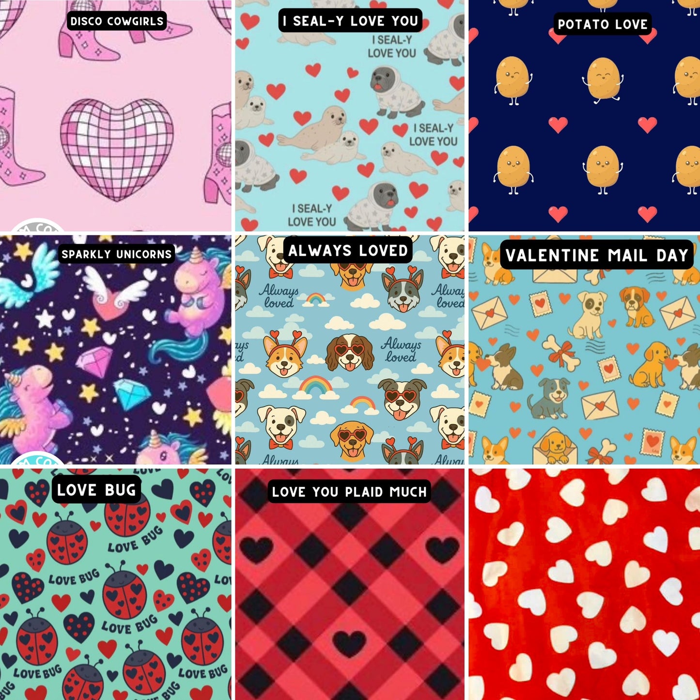 My Fur-Ever Valentine Fleece Throw Blanket (Choose your print)