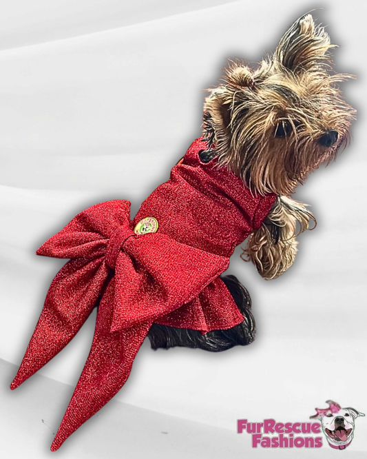 Sweetheart Dog Dress with Detachable Bow (Available in 2 colors)