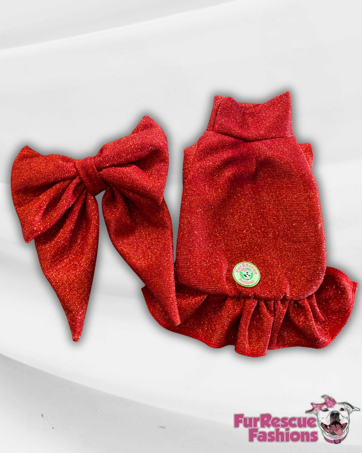 Sweetheart Dog Dress with Detachable Bow (Available in 2 colors)