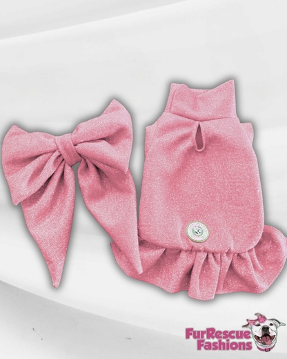 Sweetheart Dog Dress with Detachable Bow (Available in 2 colors)