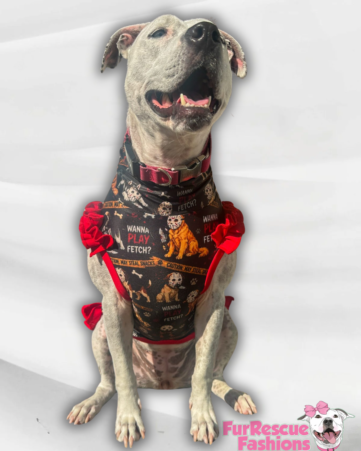 2026 Fall & Halloween Dog Shirt With Ruffles On the Booty (AVAILABLE IN ANY PRE-ORDER PATTERN)