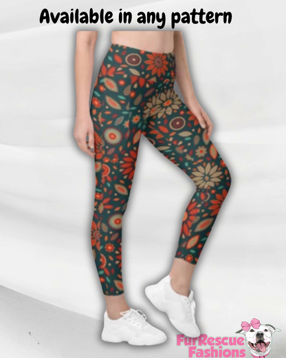 2026 Fall & Halloween All Over-Print Leggins With Side Pockets (Choose your pattern