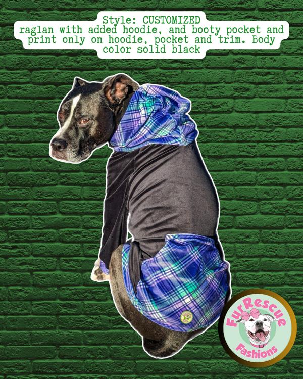 Kilty As Charged - PAWjama with Green Neck & Trim/Sleeves