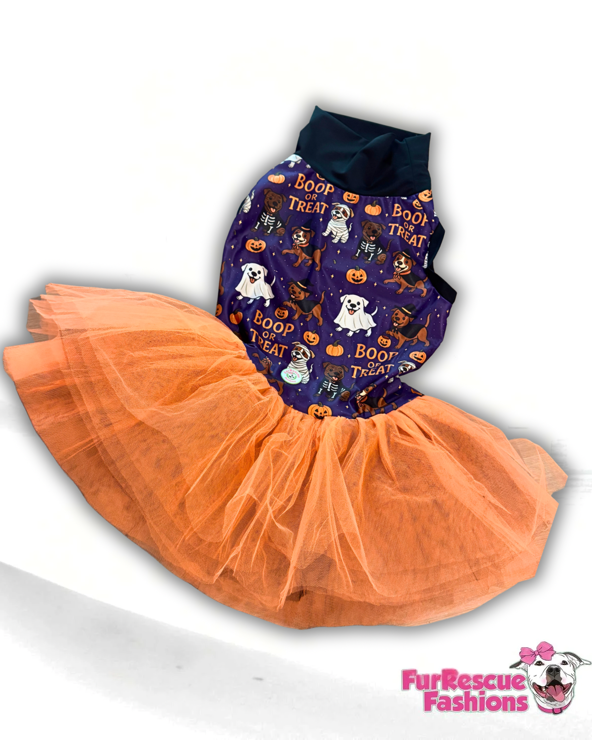 Boop Or Treat Dog Tutu Dress
