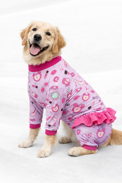 Mardi Paws Mash-Up 4 Legged PAWjamas with Turtle Neck (Available in any pattern)