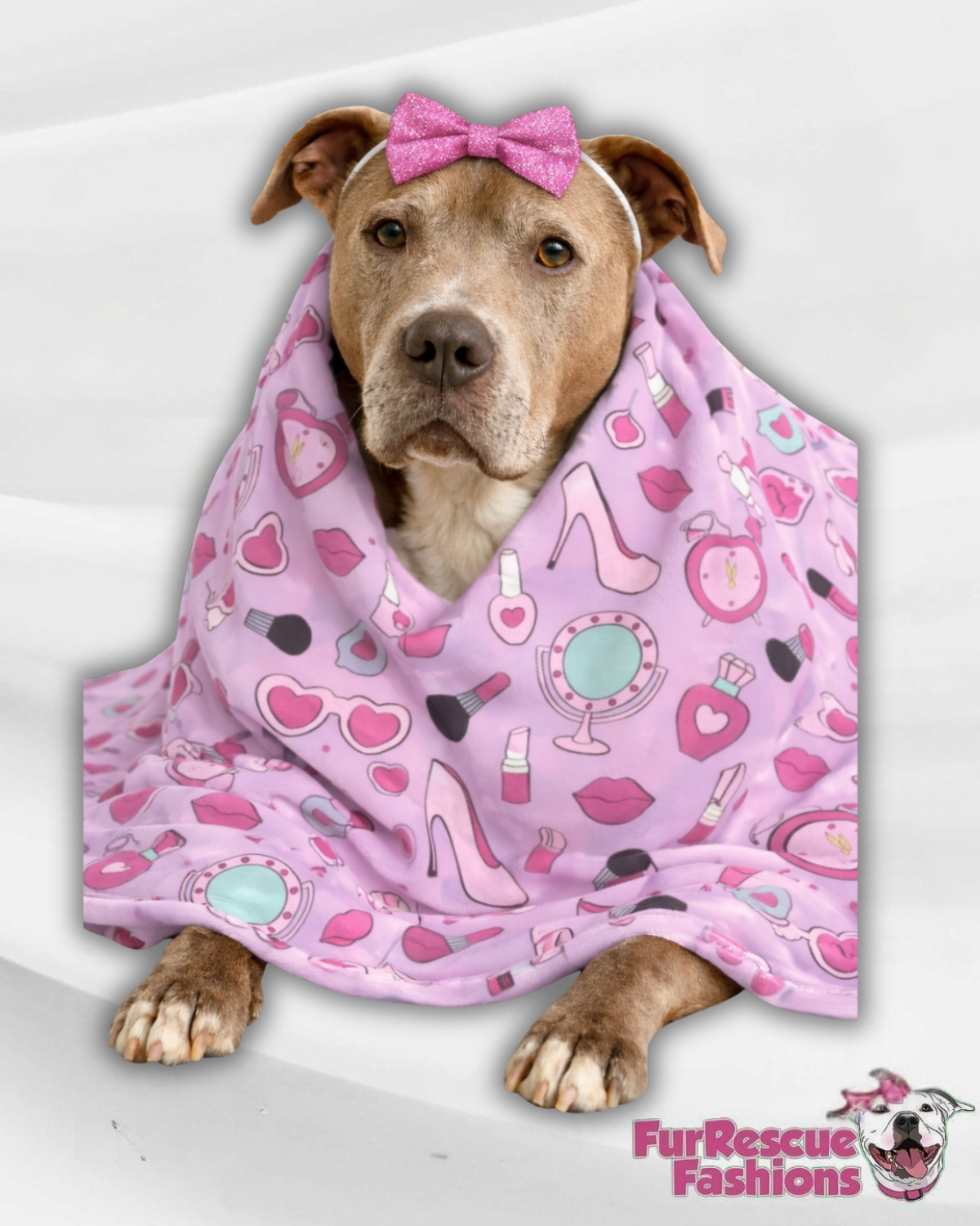 Mardi Paws Mash-Up Fleece Throw Blanket (Choose your print)