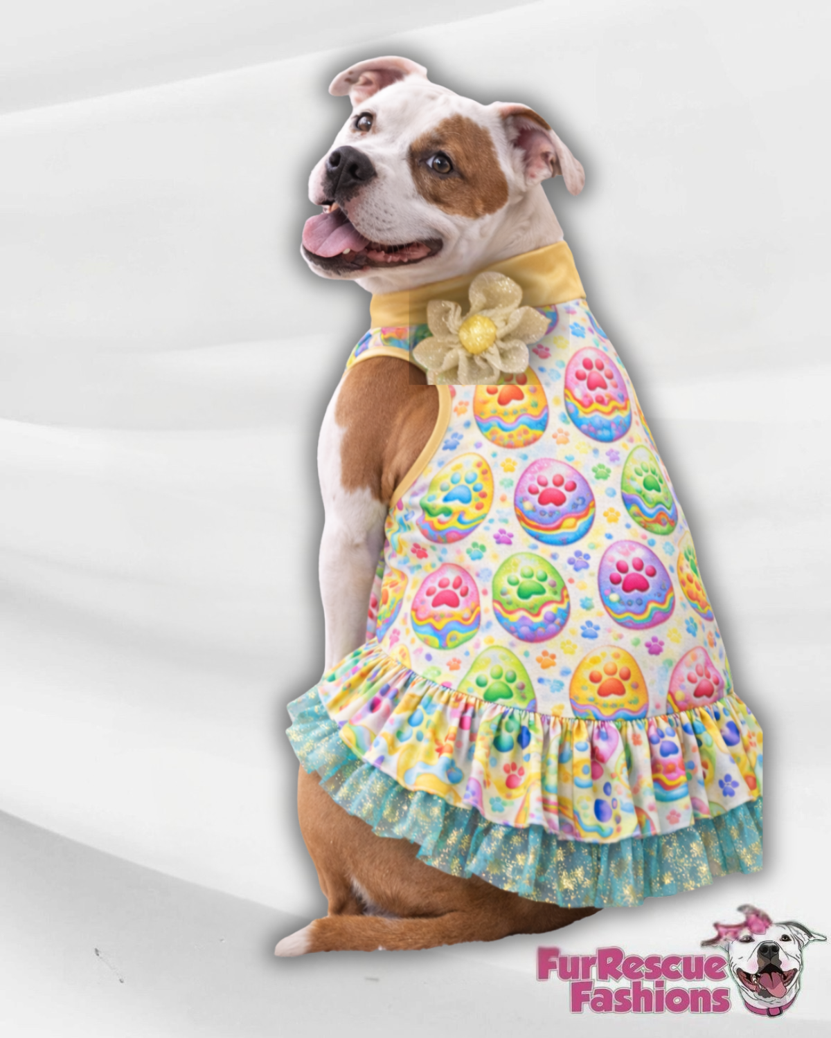 St. Pawtricks & Easter Fancy Ruffle Dress (Available in any pattern from this preorder)
