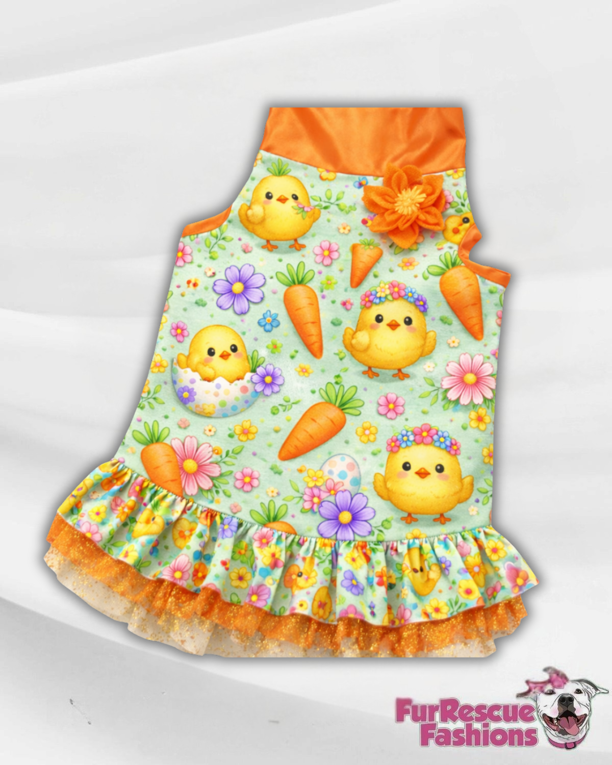 St. Pawtricks & Easter Fancy Ruffle Dress (Available in any pattern from this preorder)
