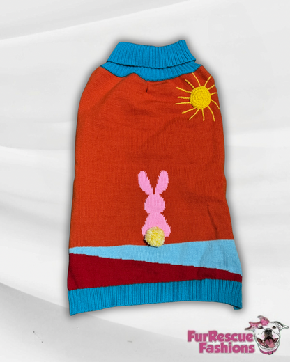Sunny Bunny Hop Knit Dog Sweater Vest