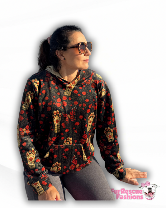 Mariposas del Corazón (Butterflies of the Heart) Matching Human Hoodie