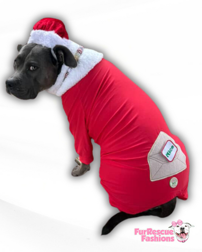 Santa’s List PAWjamas with Swappable Patches (Nice-Naughty-I Tried)