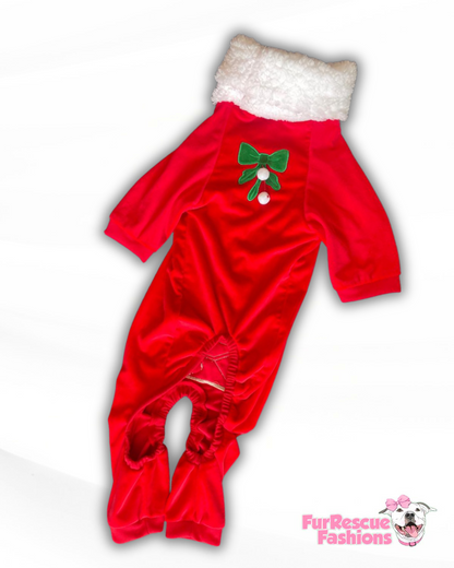 Santa’s List PAWjamas with Swappable Patches (Nice-Naughty-I Tried)
