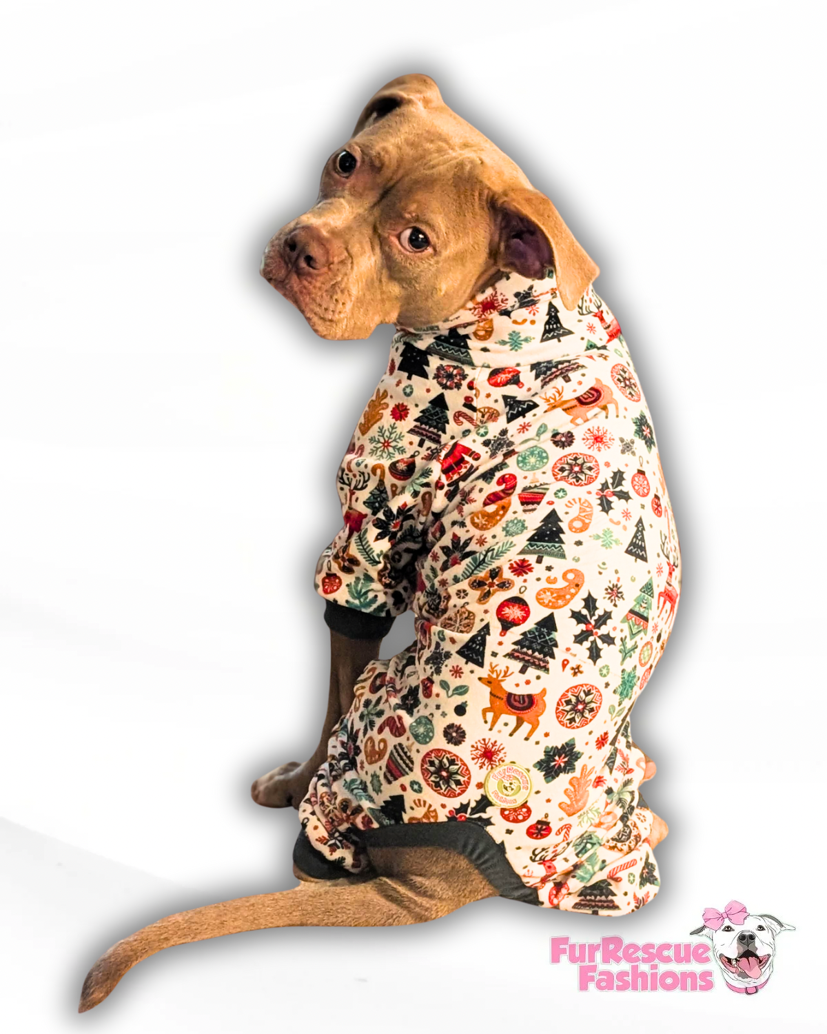 2025 Get Merry 4 Legged Christmas PAWjamas with Turtle Neck (Available in any pattern)