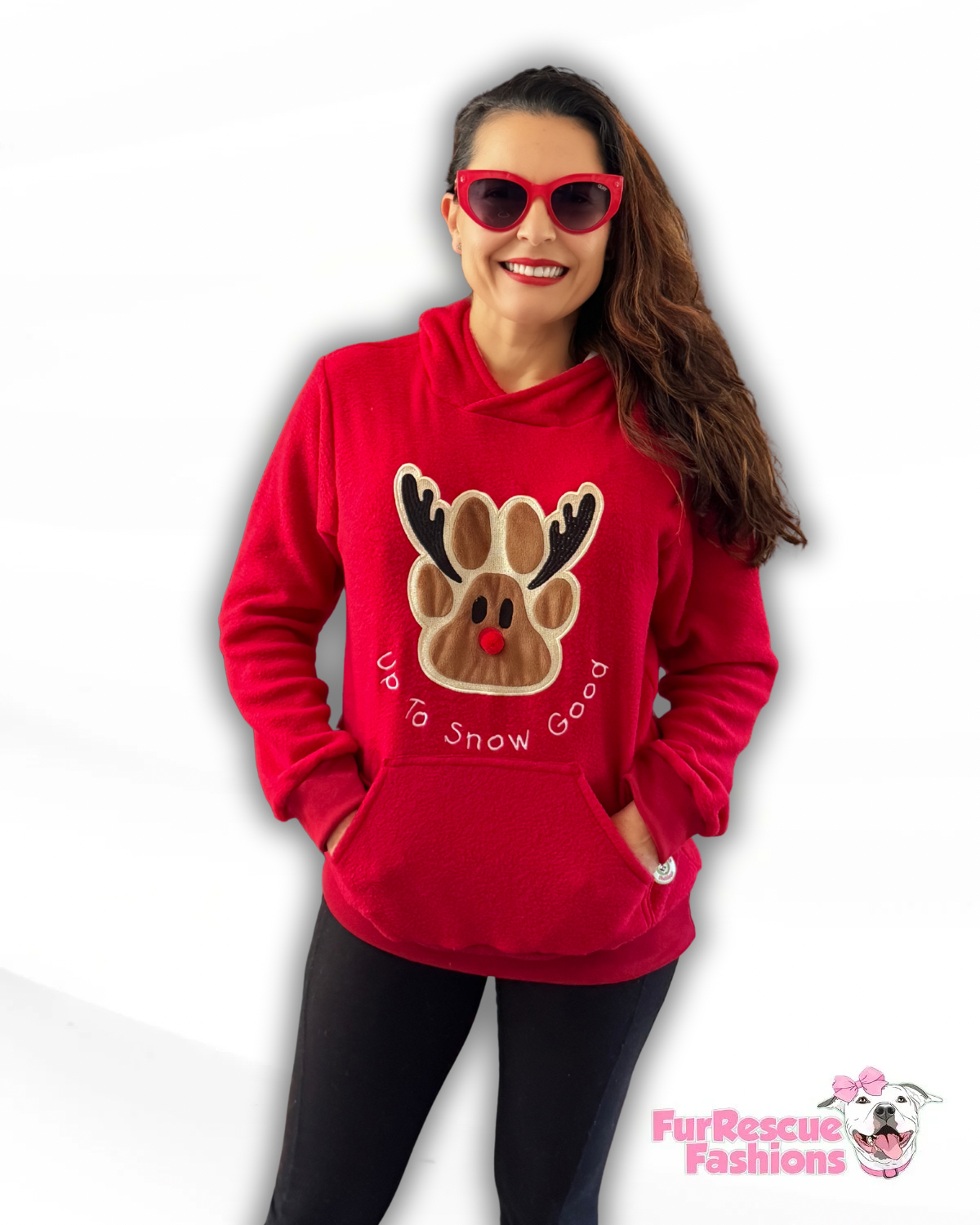 Rudolph is Up To Snow Good Human Hoodie