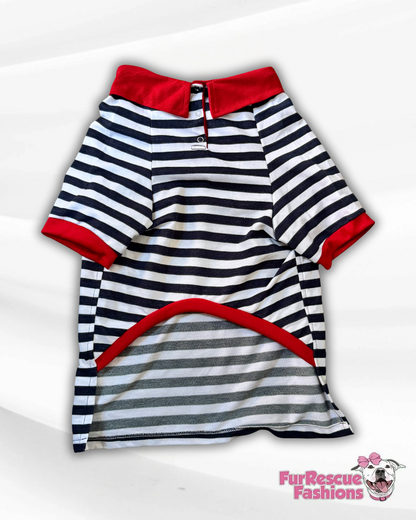 Nautical Vibes Dog Polo Shirt