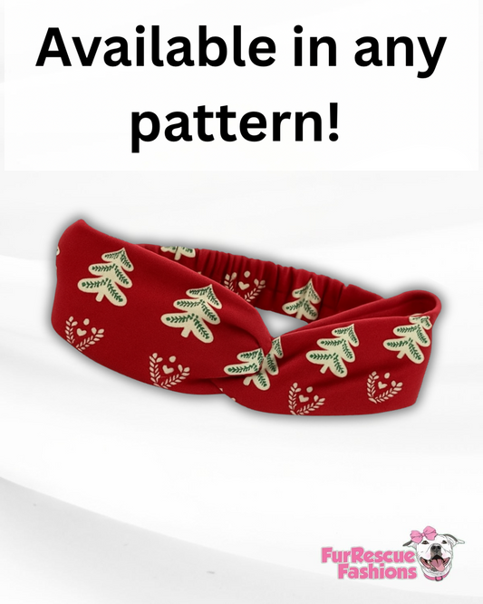Christmas Matching Human Headband (Available in any pattern)