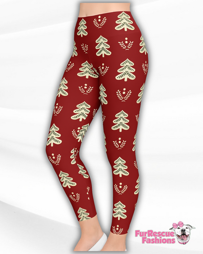 2025 Get Merry - Christmas All Over-Print Leggins With Side Pockets (Choose your pattern)
