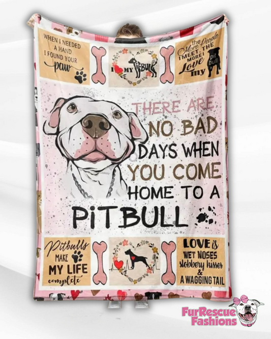 Pittie Love Throw Blanket