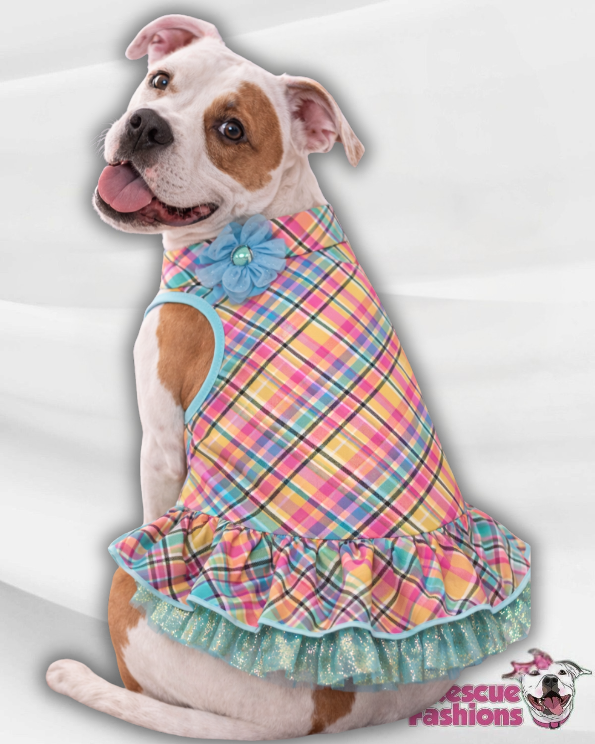 Easter Plaid Fancy Ruffle Dress