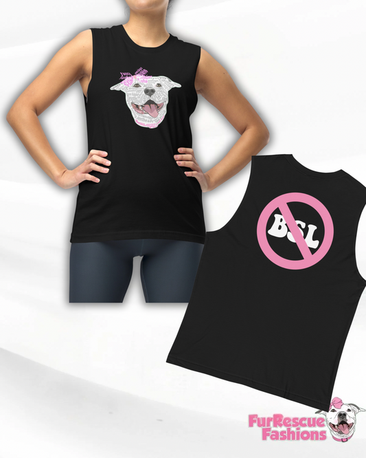 Pittie PAWfection: A Love List Unisex Muscle Tank - Girl
