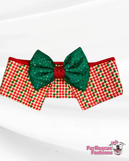 Christmas Day Bowtie Collar Neck Tie