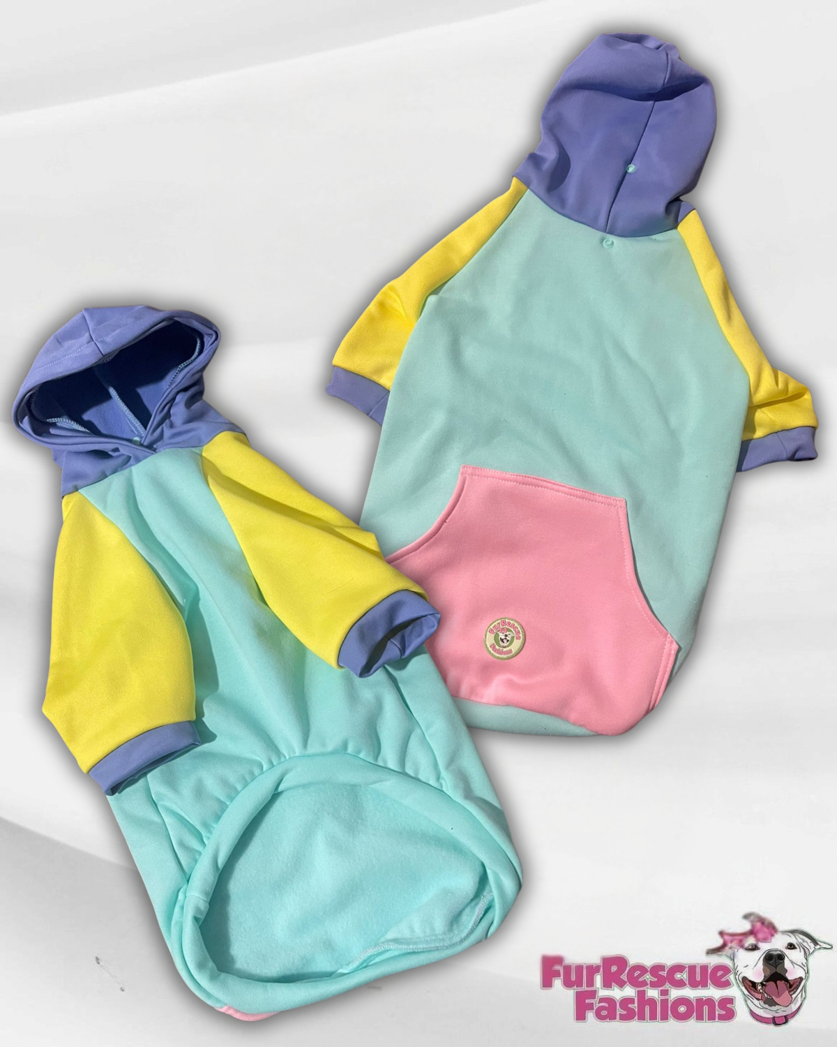 Spring Color Block Dog Hoodie