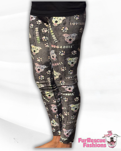 Loveabull All Over-Print Leggins With Side Pockets