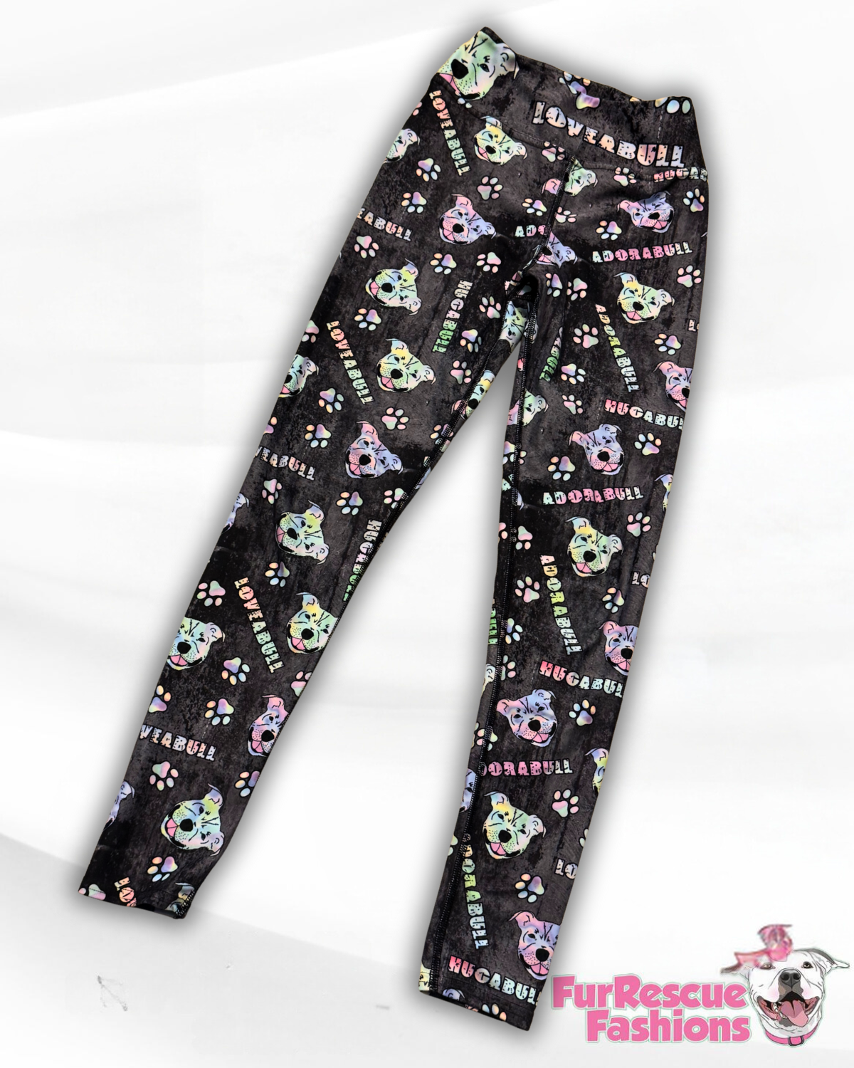Loveabull All Over-Print Leggins With Side Pockets