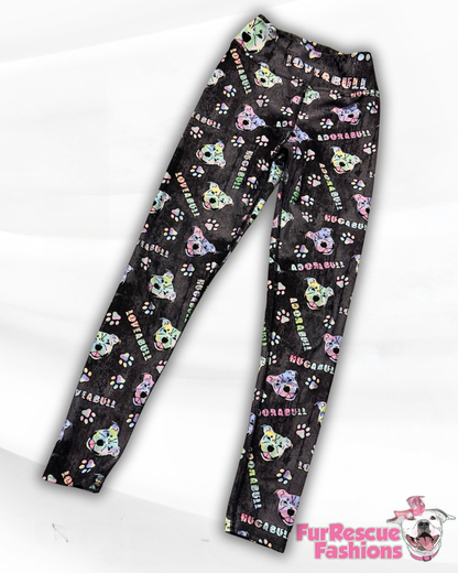 Loveabull All Over-Print Leggins With Side Pockets