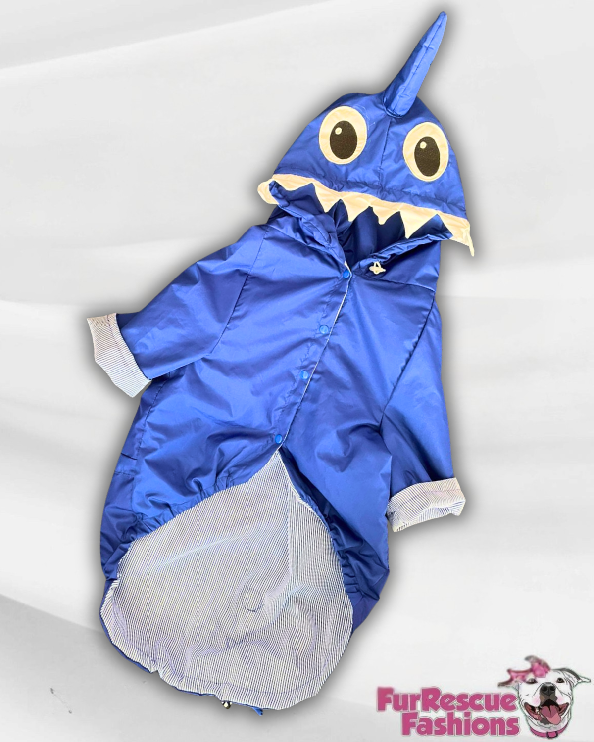 Blue Sharkie Rain Jacket - Cape - Vest