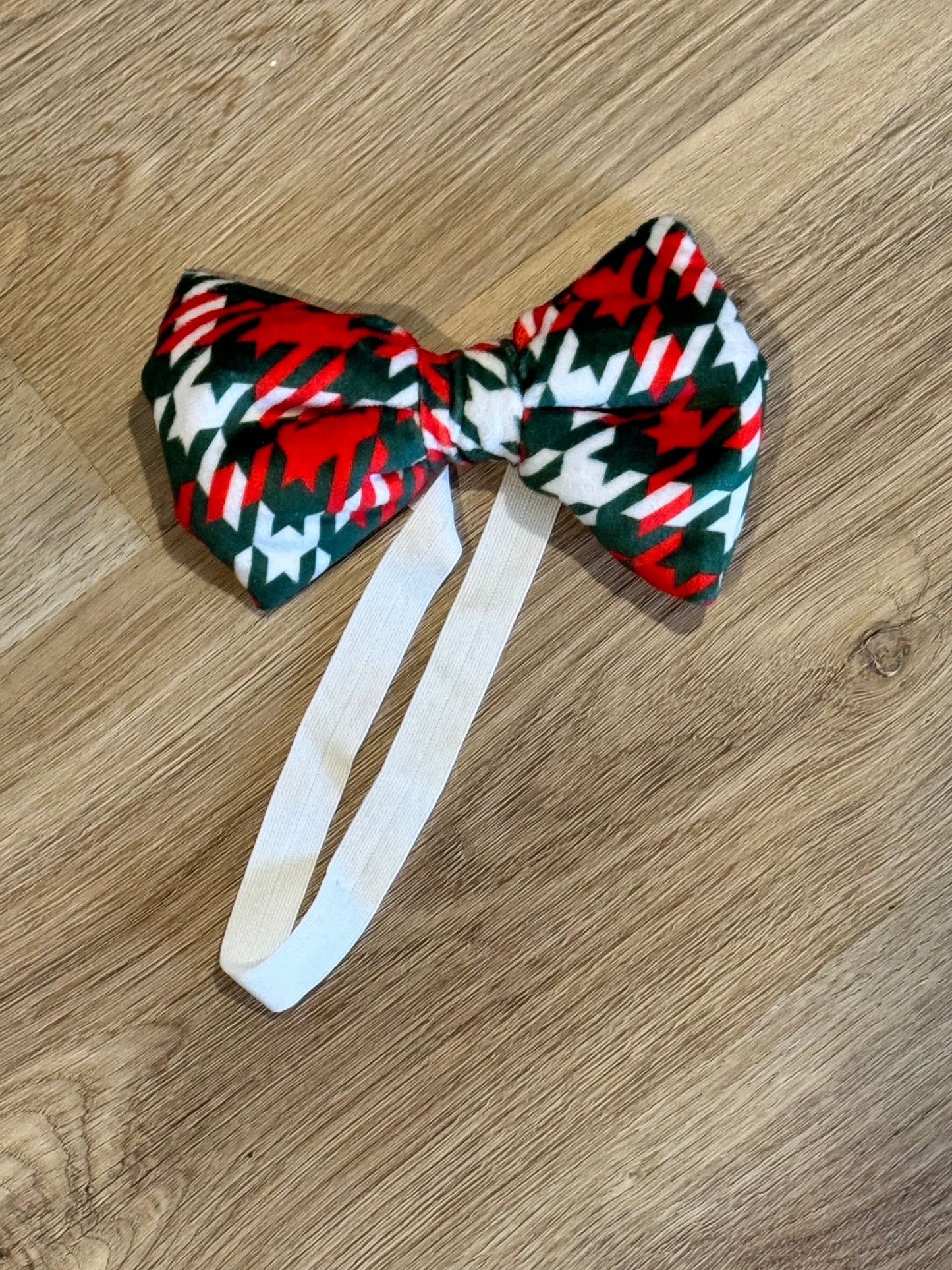 Christmas Doggie Bow Headband (Different colors available)