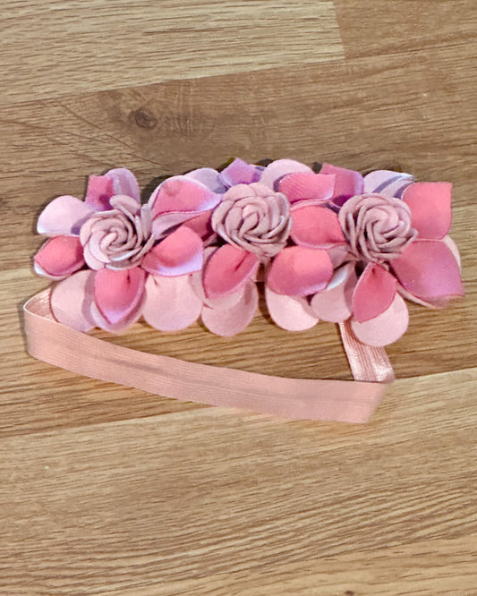 Pink Flower Headband