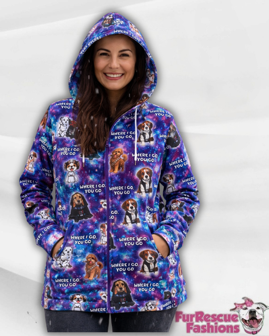 May the Mom Force Be With You Human Hoodie (Any Pattern Available)