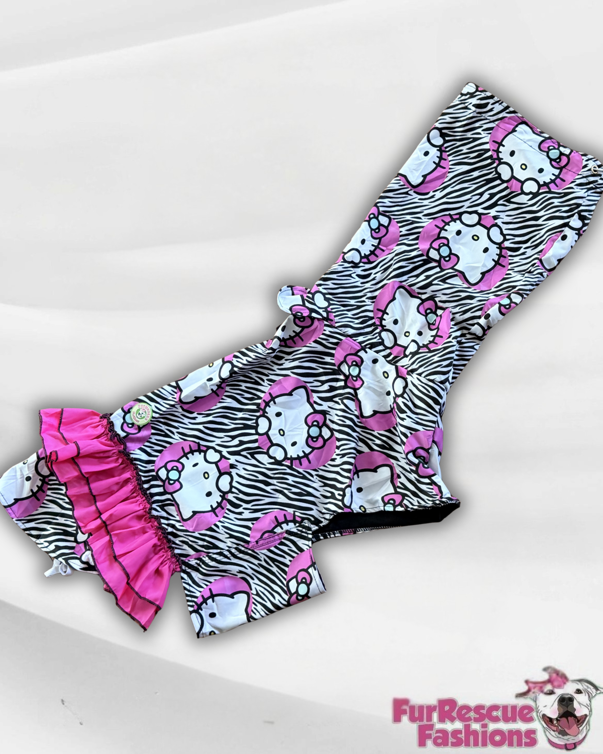 All Over Print Rain Jacket Or Cape with Hoodie And Ruffles