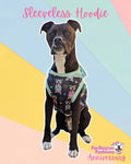 FurResCrew in Charcoal - Dog Pajama with Mint OR Pink Trim/Sleeves