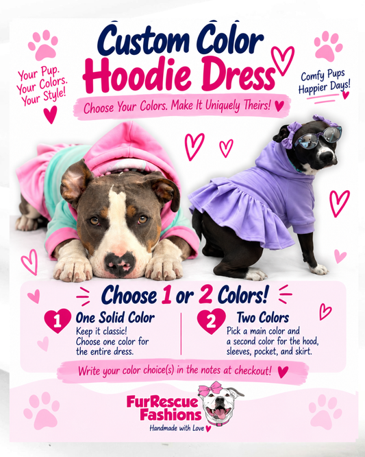Everyday Custom Color Hoodie Dog Dress
