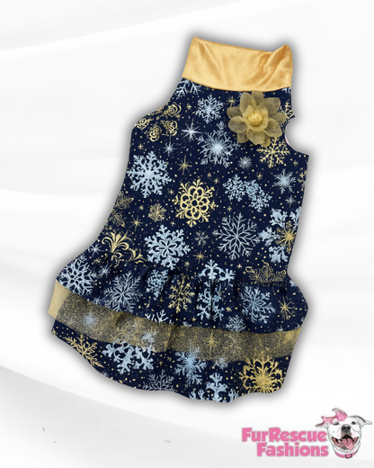 2025 Winter Wonders Fancy Ruffle Dress (Available in any pattern from this preorder)