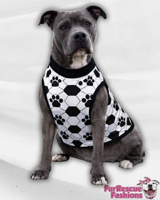Soccer Paws Squad - PAWJama with Black Trim & Neck
