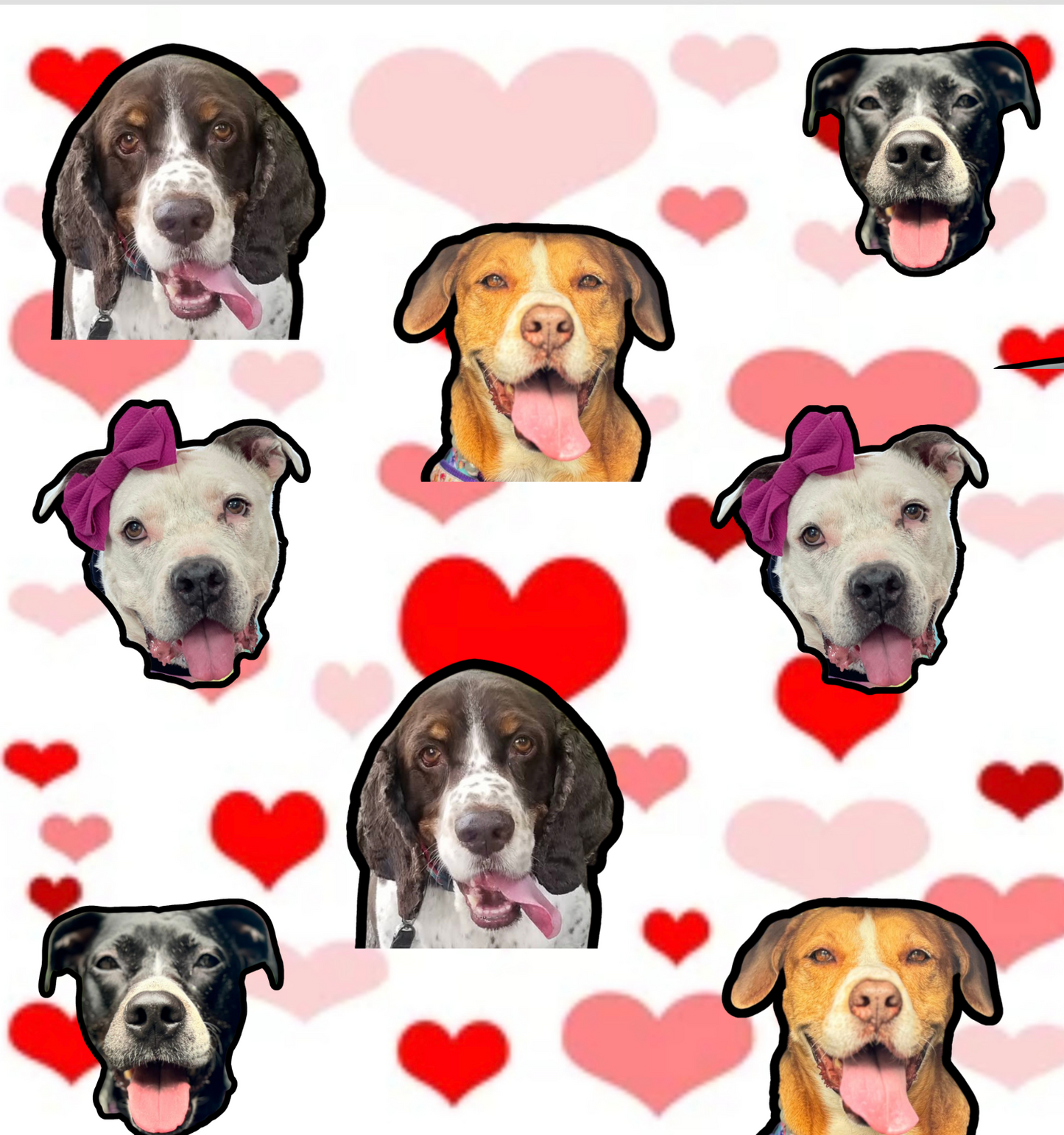 Valentines Personalized Seamless Pattern with the picture of your choice - 1 Time Fee