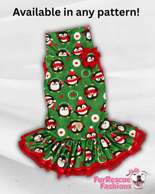 2026 UltraLuxe Christmas Fancy Ruffle Dress (Available in all patterns