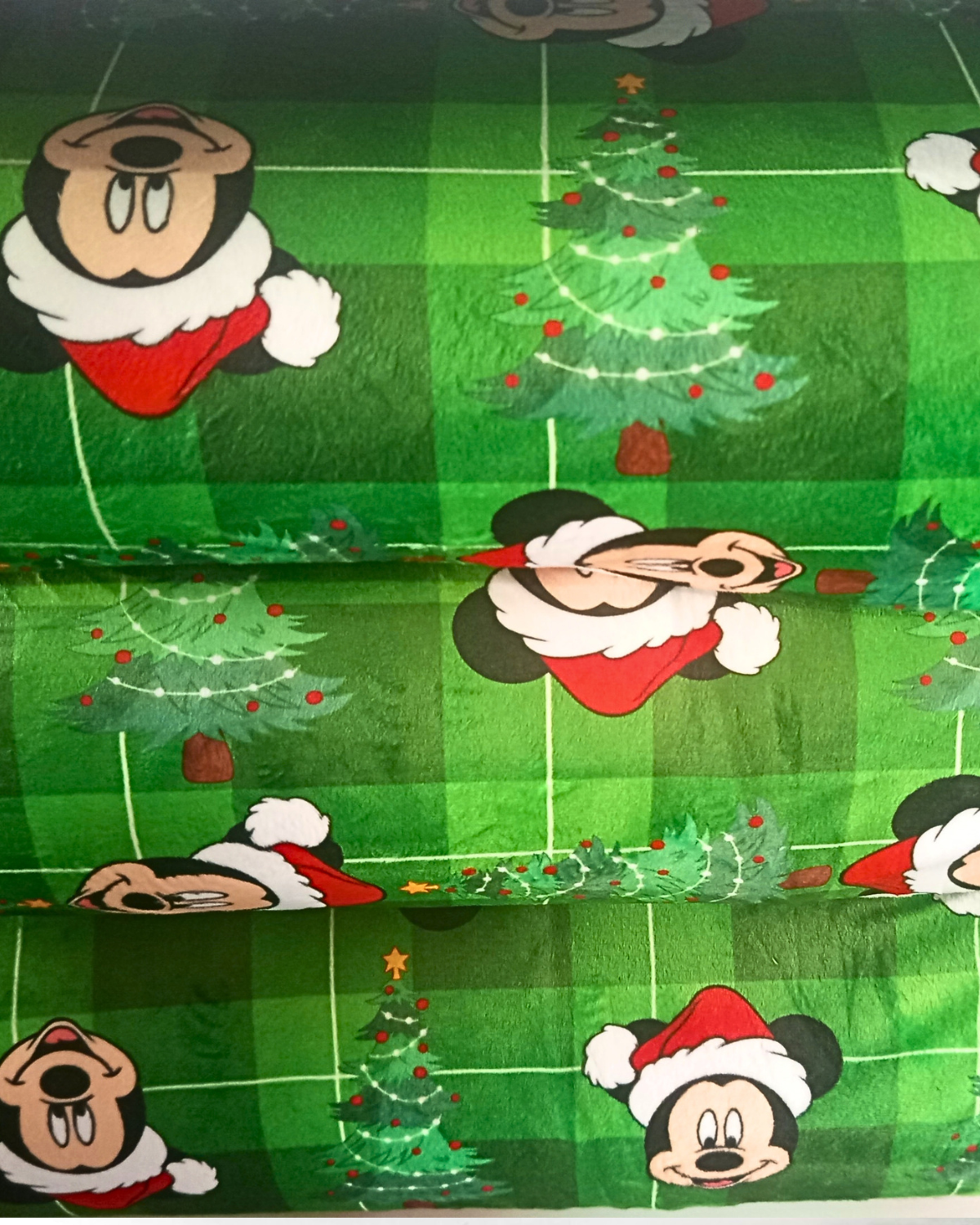 A Very Merry Mickey (Green) Ultra-Luxe - Dog Pajama with Red Neck & Trim/Sleeves