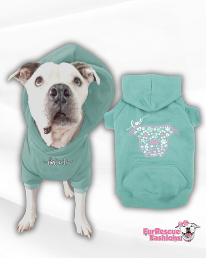 Pitties Are Love Dog Hoodie