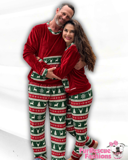 Ultra-Luxe Christmas - Human Pajamas Sets (Pants & Matching top) - Available in any pattern from the preorder