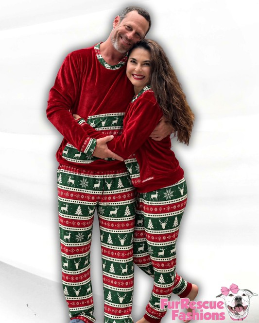 Ultra-Luxe Christmas - Human Pajamas Sets (Pants & Matching top) - Available in any pattern from the preorder