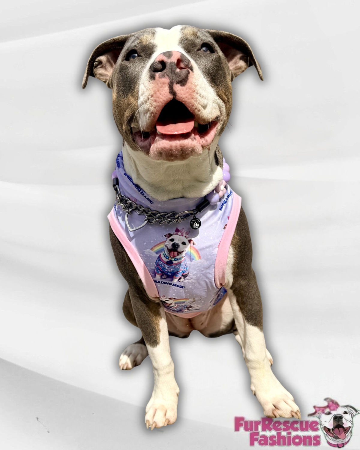 Cielo Spreading Magic Furever Pajama with Pink Neck & Trim/Sleeves