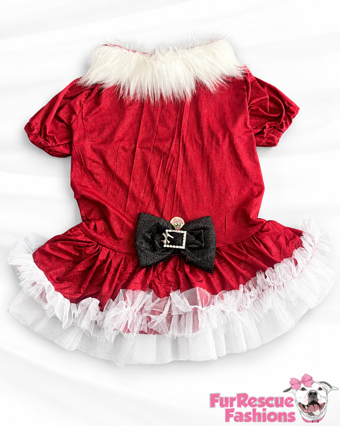 Santa’s Scarlet Belle Couture Christmas Dog Dress