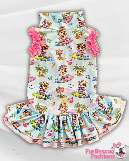 2026 Summer Dog Dress With Ruffle / With Sleeves or Sleeveless (Available in any pattern)