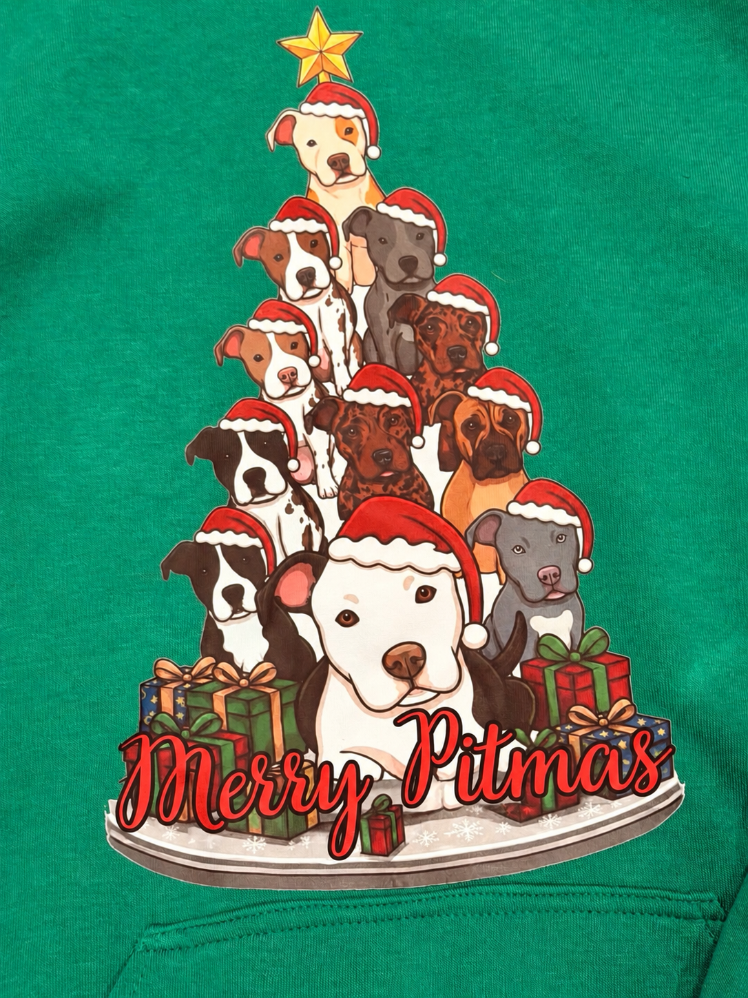Merry Pitmas Human Hoodie